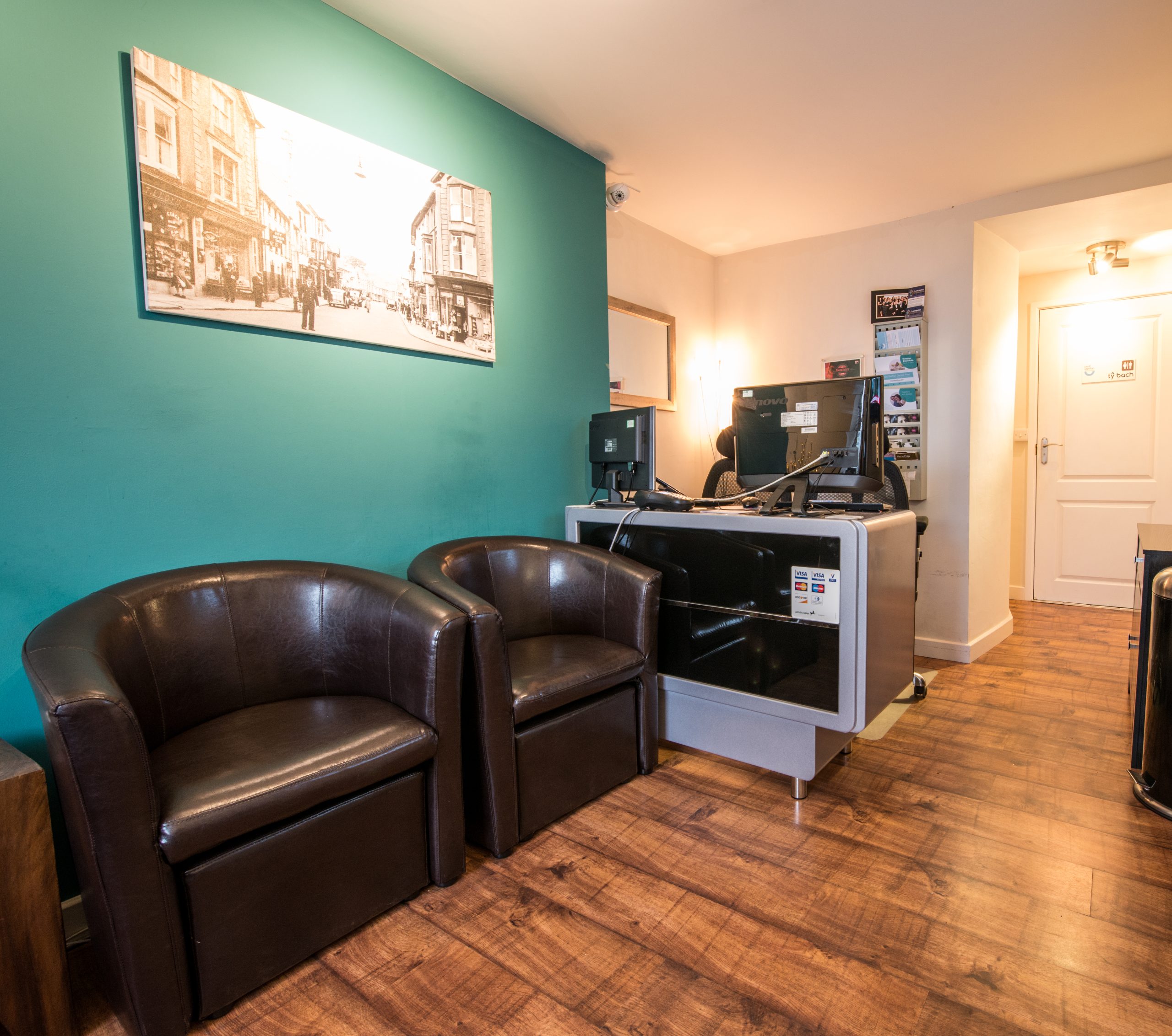 Our original, smaller waiting room before the expansion